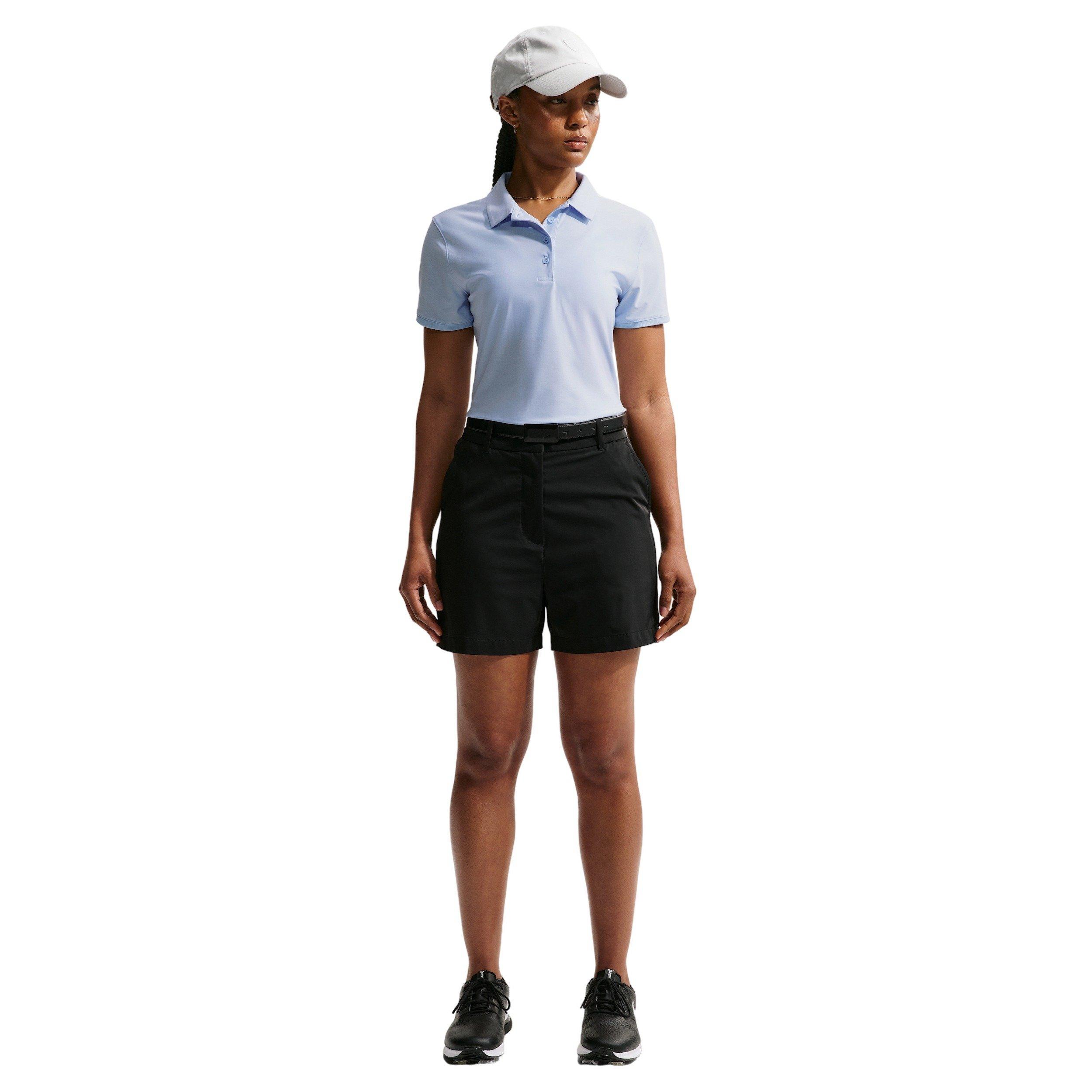 Nike Women's Victory Dri-FIT Short-Sleeve Golf Polo - Blue/White - BLUE/WHITE